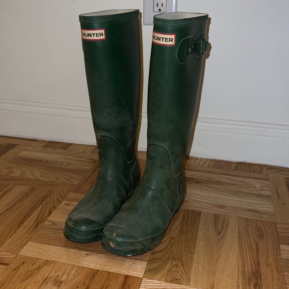 Hunter rainboots knee high wellies